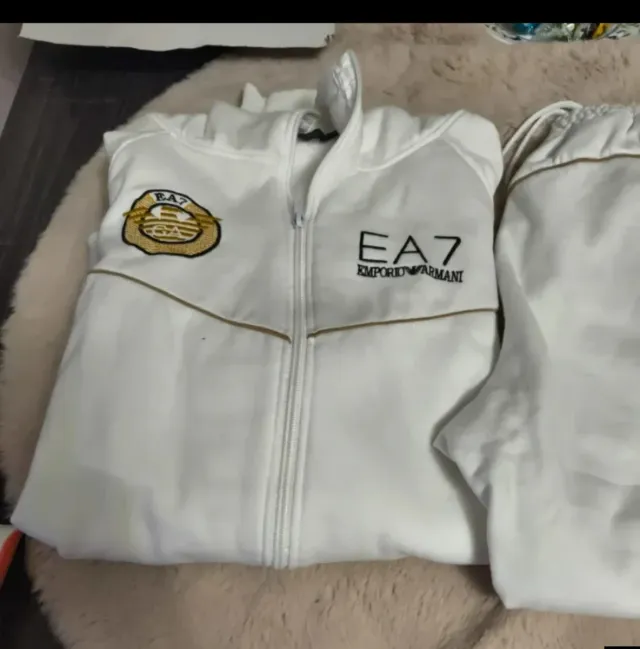 Chándal EA7 Emporio Armani Blanco Talla XL
