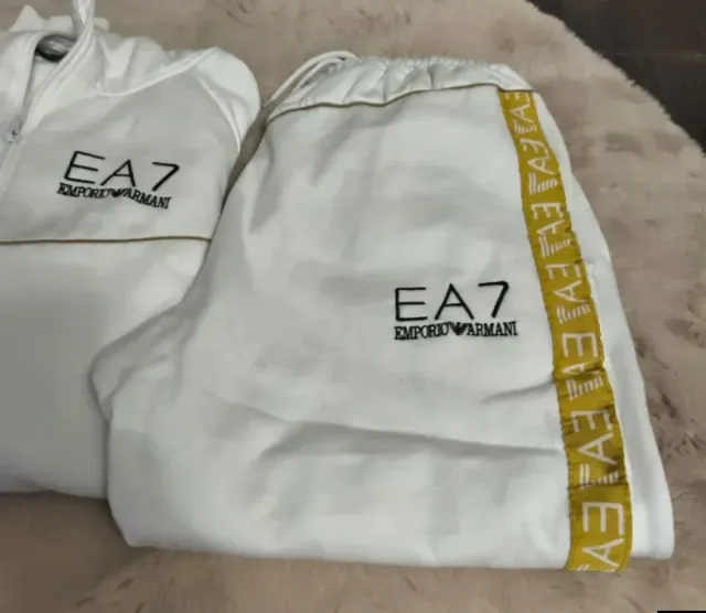 Chándal EA7 Emporio Armani Blanco Talla XL