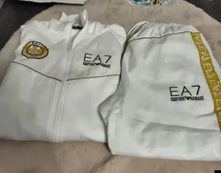 Chándal EA7 Emporio Armani Blanco Talla XL