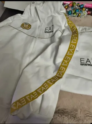 Chándal EA7 Emporio Armani Blanco Talla XL