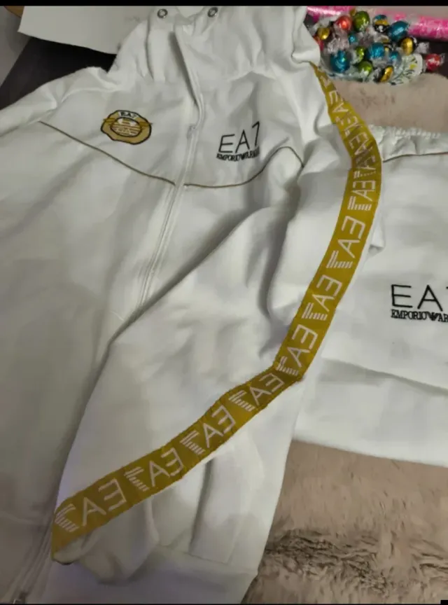 Chándal EA7 Emporio Armani Blanco Talla XL
