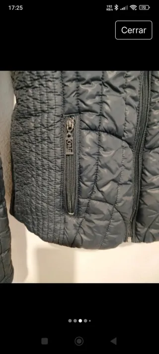 Chaqueta acolchada azul