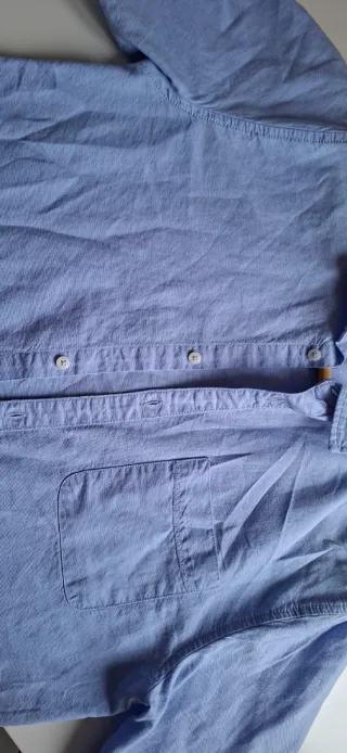 Camisa Tipo Oxford Azul