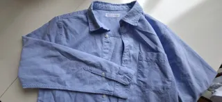Camisa Tipo Oxford Azul