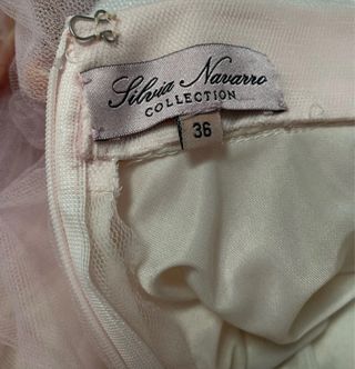 Vestido de fiesta largo rosa y dorado