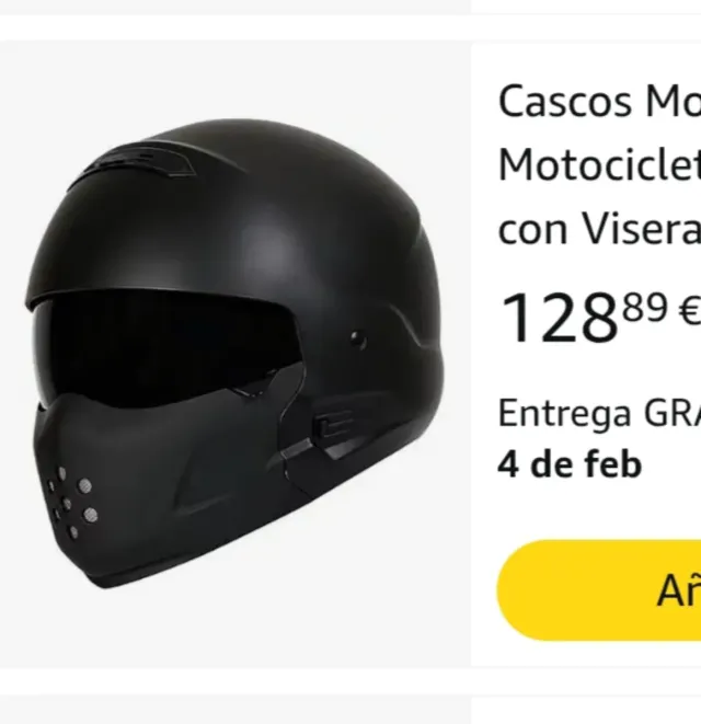 Casco XL Moto con Mascara Modular NUEVO