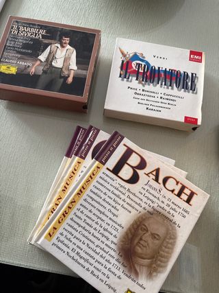 Lote 3 CDs Música Clásica: Rossini, Verdi, Bach