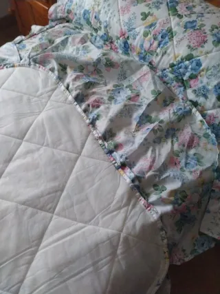 Colcha floral cama individual
