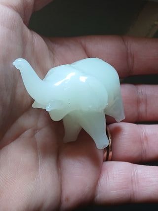 Statuina Elefantino Giadeite