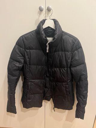 Anorak Plumas Benetton Negro