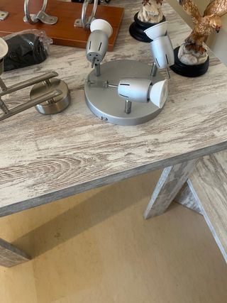 Apliques de techo/pared blanco y plateado