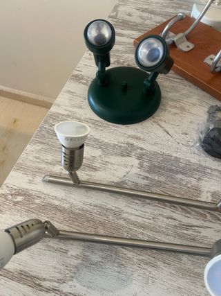 Apliques de techo/pared blanco y plateado