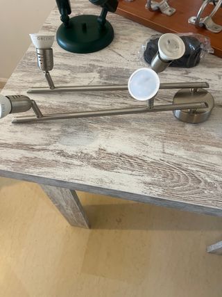 Apliques de techo/pared blanco y plateado