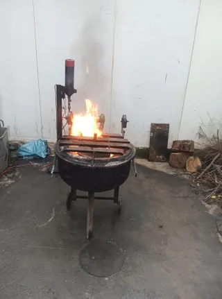 Horno de aceite industrial usado