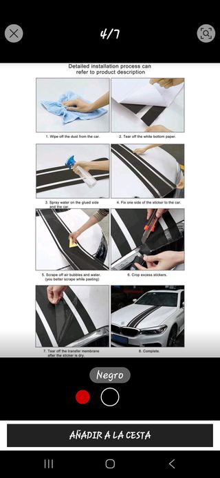 JUEGO PEGATINAS COCHE A ESTRENAR