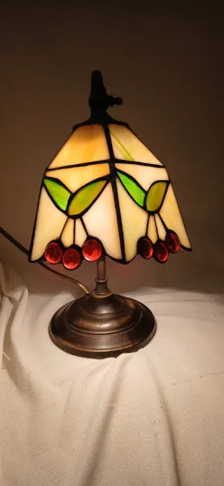 Lampada Tiffany Vetro e Metallo