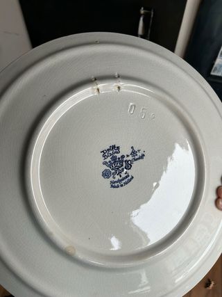 Plato decorativo Delft azul y blanco