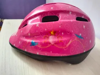 Casco bici infantil rosa estrellas Disney