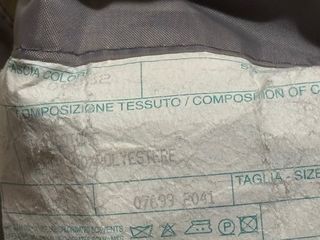 Abito invernale beige cotone taglia 50