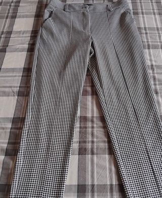 Pantalón Vichy Blanco y Negro