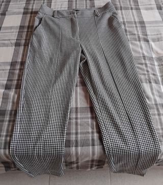 Pantalón Vichy Blanco y Negro