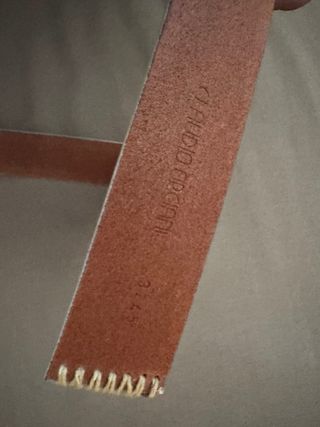 Claudio Orciani cintura pelle incisioni