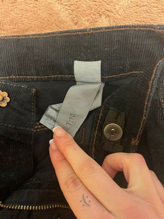 Falda vaquera niña negra edad 10 años