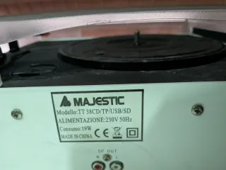 Giradischi Majestic TT.38 CD/TP/USB/sd non funzion