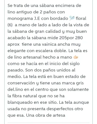 Sábana encimera lino dos paños beige