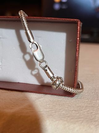 Pulsera estilo pandora 5 dijes unisex sin usar