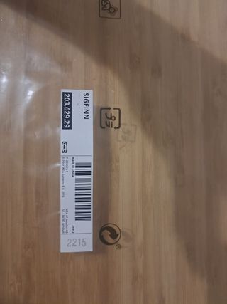 Supporto fisso per schermo in bambù IKEA