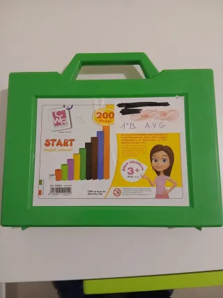 Regoli numerici in valigetta verde