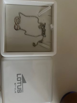 Colgante Lotus Plata Infinito