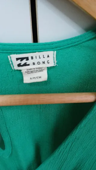 Vestido playero largo verde Billabong