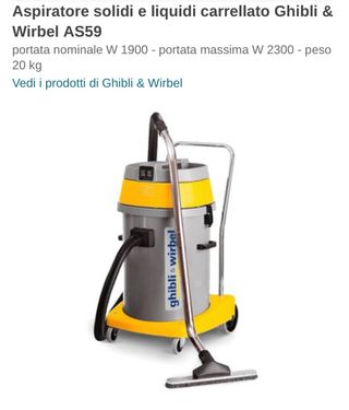 Aspiratore solidi/liquidi Ghibli & Wirbel AS59