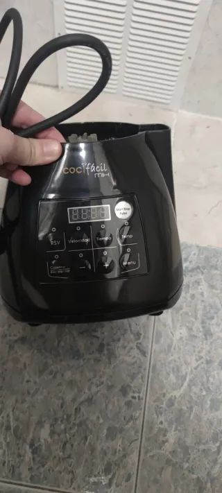 Robot de cocina multifunción negro