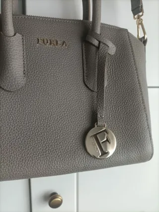 Bolso Furla Piel Gris