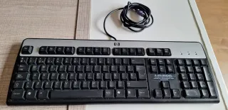 Teclado HP Negro/Plateado PS/2