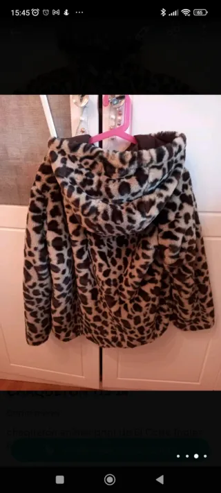 Chaqueta animal print El Corte Inglés T.13-14