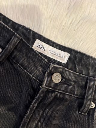 Pantalones Cortos Vaqueros Zara Negros