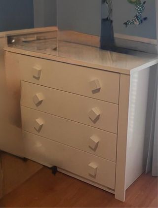 Cuna convertible Trama con colchones