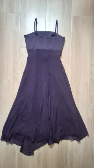 Vestido de fiesta/ graduación. Morado con cinturón