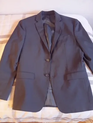 Traje de hombre completo negro y blanco