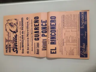 Cartel Taurino Sevilla 1966
