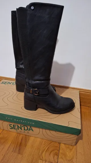 Botas altas negras mujer