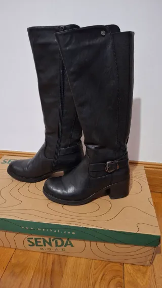 Botas altas negras mujer