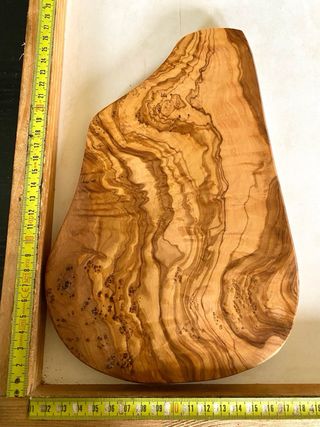 Tabla cortar madera de olivo artesanal