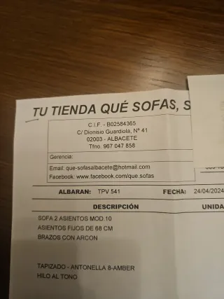 Sofá 3 plazas tela marrón/naranja