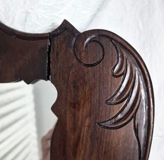 Espejo antiguo madera tallada