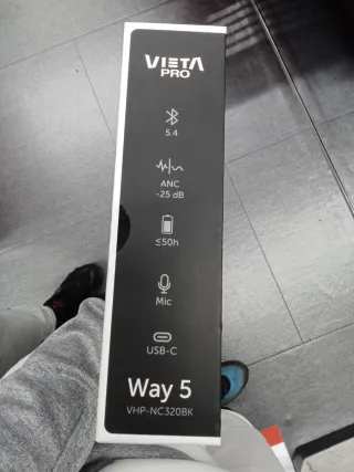 Vieta Pro Way 5 Auriculares Bluetooth Negros